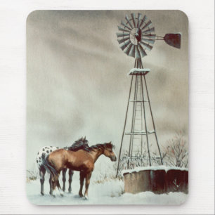 Mousepad MOINHO DE VENTO VELHO por SHARON SHARPE