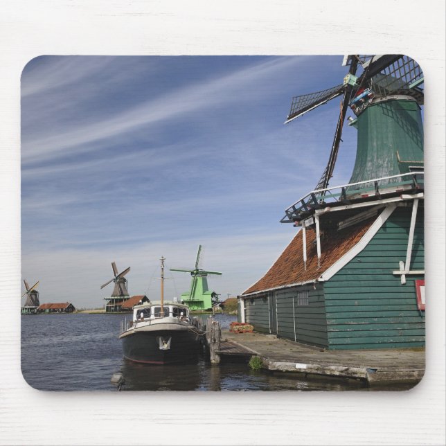 Mousepad Moinho de vento, Zaanse Schans, Holanda, Países Ba (Frente)