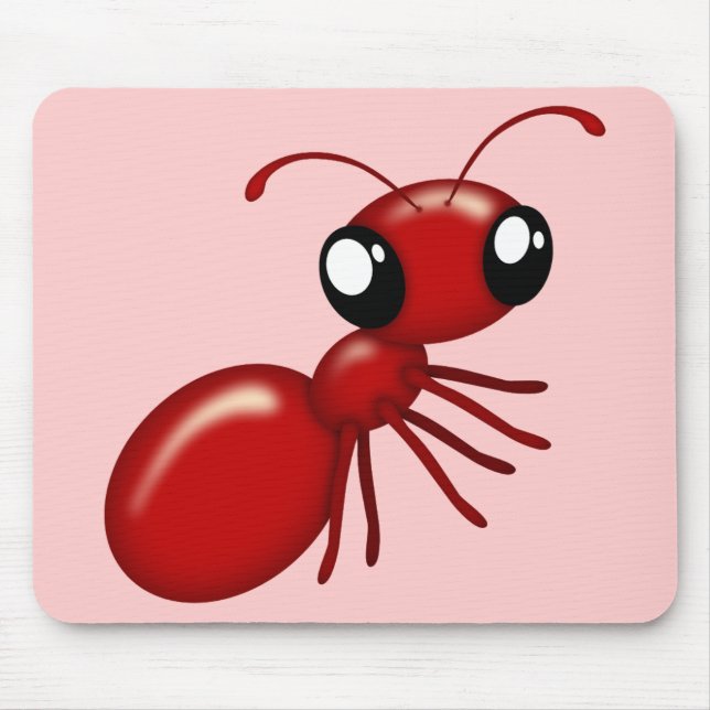 Mousepad Moinhos vermelhos de cartoon adoráveis (Frente)