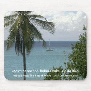 Mousepad Moira na âncora, Baía Drake, Costa Rica