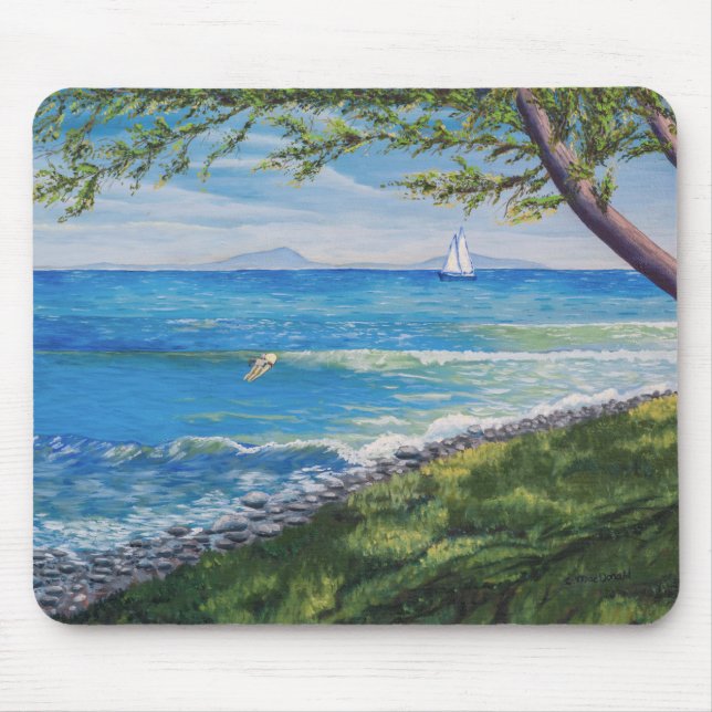 Mousepad Mola de praia Crescente (Frente)