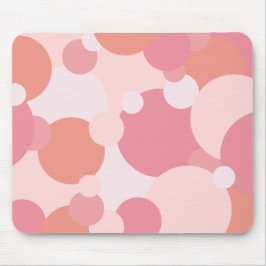 Mousepad Moléculas cor-de-laranja-rosa para o rato