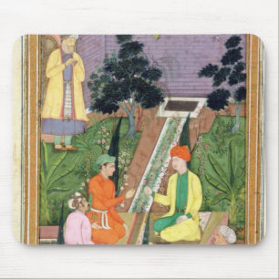 Mousepad Molhe jardins, do álbum de Clive (gouache no pa