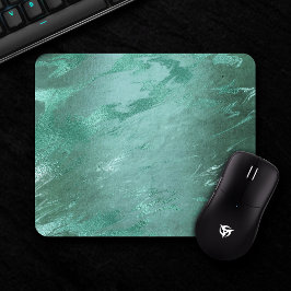 Mousepad Molten Jade | Emerald Green Luxury Marble