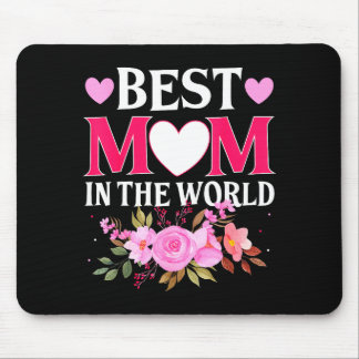 Mousepad Mom in the world mommy floral mother's day cute mo