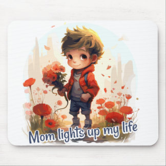 Mousepad Mom lights up my life