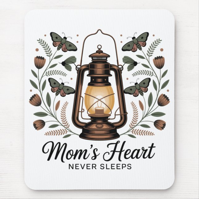 Mousepad Mom’s Heart Never Sleeps (Frente)