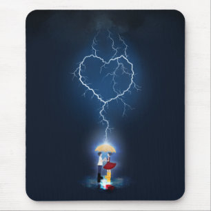 Mousepad Momento Romântico "Lovainck" sob um guarda-chuva