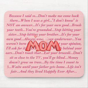 Mousepad MOMisms…