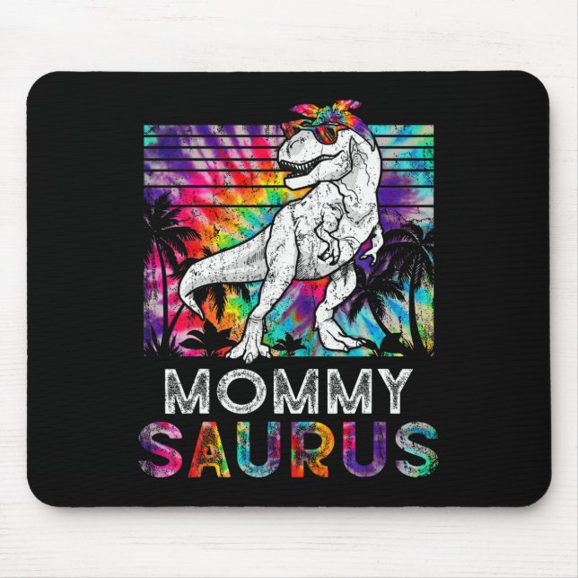 Mousepad Mommysaurus Dinossauro Mamãe Saurus Família Combin (Frente)
