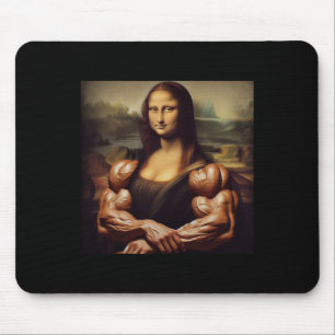 Mousepad Mona Lisa Bodybuilding Funny Gift 4