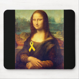 Mousepad Mona Lisa Com Fita Amarela