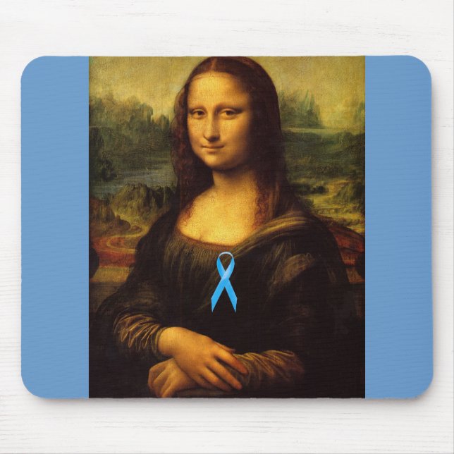 Mousepad Mona Lisa Com Fita Azul (Frente)