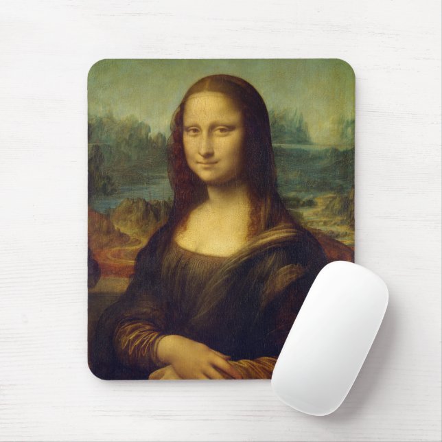 Mousepad Mona Lisa | Leonardo da Vinci (Com mouse)