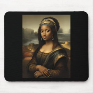 Mousepad Mona Lisa Negra História Negra Americana Mon