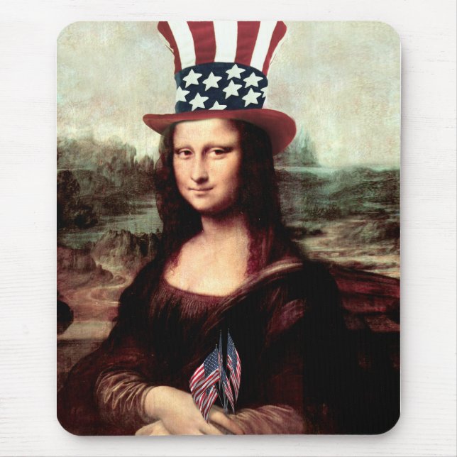 Mousepad Mona Lisa Patriótica - Dia da Independência (Frente)