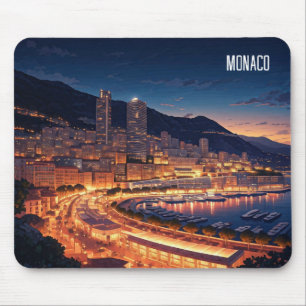 Mousepad Mônaco Monte Carlo à noite