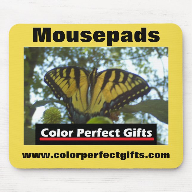 Mousepad Monarca Amarelo de Anúncio (Frente)