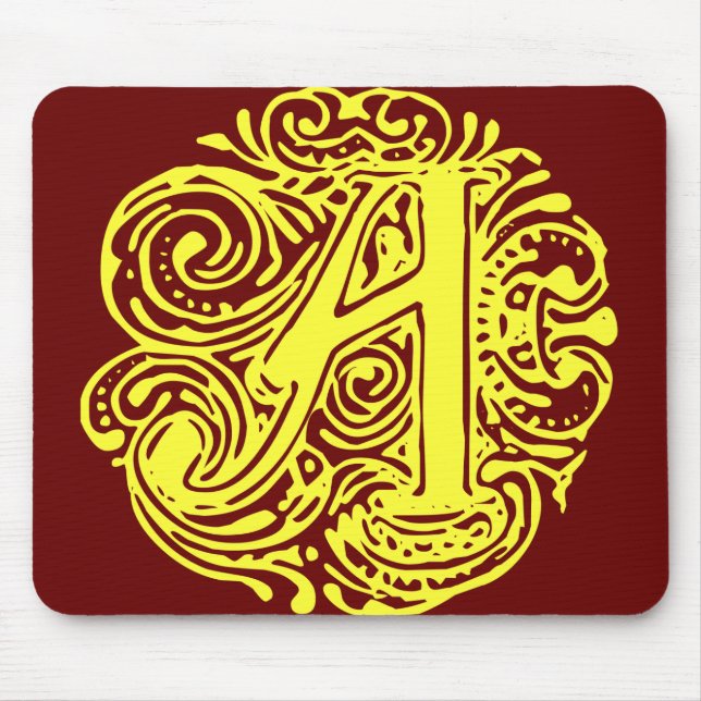 Mousepad Monarquia Amarelo "A" (Frente)