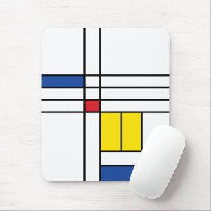 Mousepad Mondrian II Minimalista De Stijl Modern Art Design