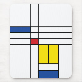 Mousepad Mondrian II Minimalista De Stijl Modern Art Design