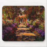 Mousepad Monet-Caminho de Claude no jardim de Monet em<br><div class="desc">A obra-prima das belas artes por Claude Monet (1840 - 1926) que caracteriza seu caminho popular da pintura de paisagem no jardim de Monet em Giverny baseou em intensidades do verde,  da laranja e do roxo. Faz um tapete do rato atrativo para fãs de Claude Monet.</div>