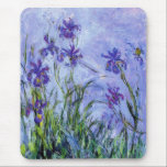 Mousepad Monet Lilac Irrita O Mouse<br><div class="desc">Monet Lilac Levanta o mouse pad. Pintura a óleo na canvas desde 1917. Monet pintou irises ao longo de sua carreira, esta é uma de suas pinturas finais da íris e certamente uma de suas mais assombrosas. O trabalho é bastante impressionista e os irlandeses roxos escuros quase parecem flutuar na...</div>