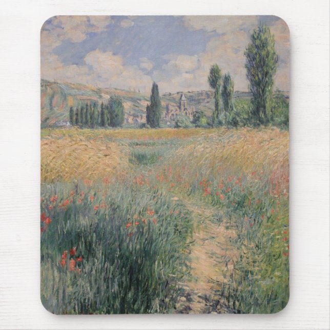 Mousepad Monet Path na Ilha do Santo Martin, Vétheuil (Frente)