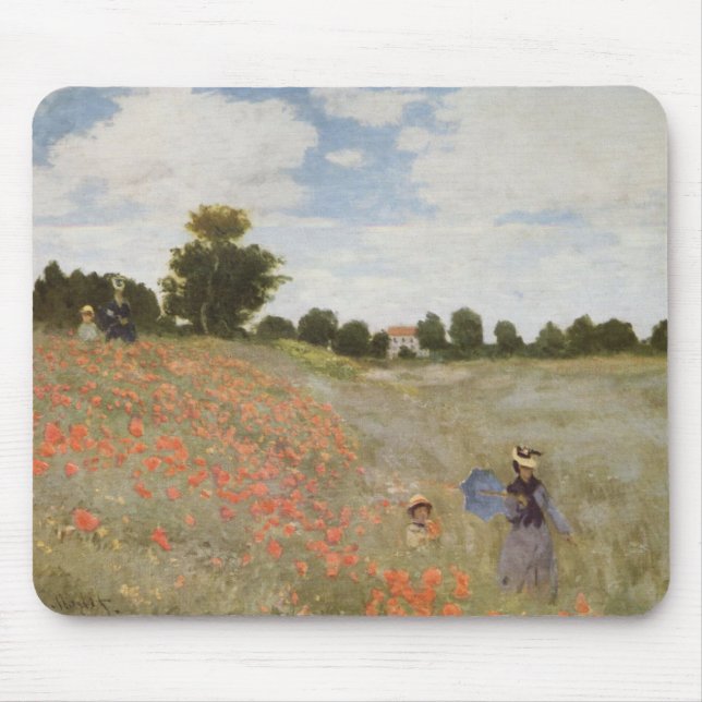 Mousepad Monet Poppy Field (Frente)