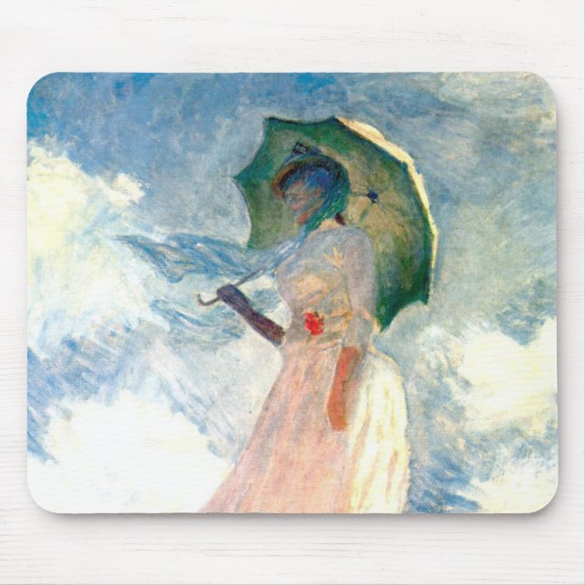 Mousepad Monet Woman com Parasol à esquerda (Frente)