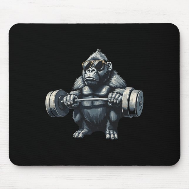 Mousepad Monkey Gorilla Bodybuilding Musical Malhação Gym (Frente)