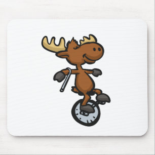 Mousepad Monociclo moose   escolher cor de fundo
