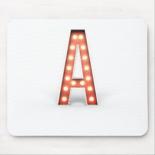 Mousepad Monograma A Luzes Marqueadas