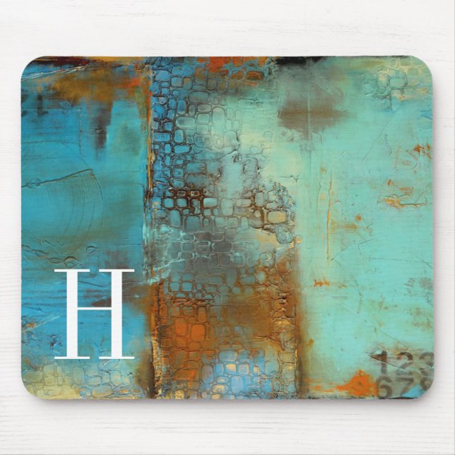 Mousepad Monograma | Azul Deja (Frente)