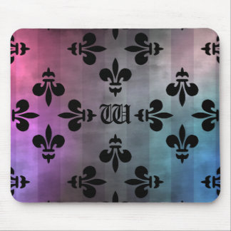 Mousepad Monograma bonito Fleur de lis