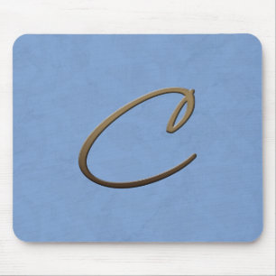 Mousepad monograma cursive - C