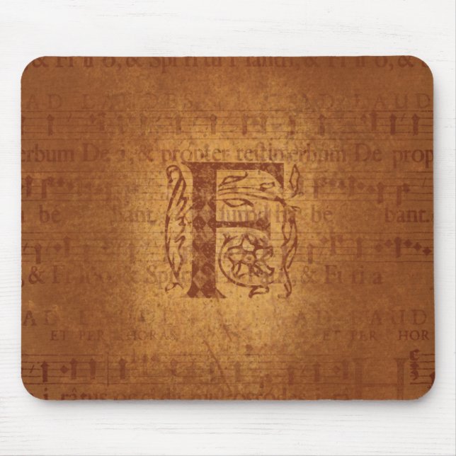 Mousepad Monograma de F (Frente)