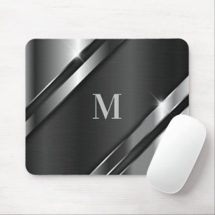 Mousepad Monograma de textura metálica