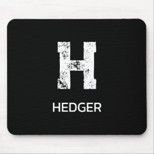 MOUSEPAD MONOGRAMA DE UMA LETRA BRANCA MINIMALISTA NOME PRE