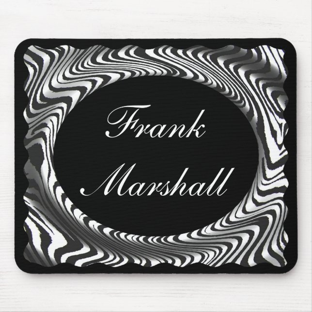 Mousepad monograma - DESIGN da LISTRA de MOUSEPAD-ZEBRA (Frente)
