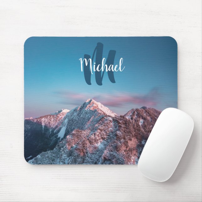 Mousepad Monograma do céu magnético Storžič Eslovênia (Com mouse)