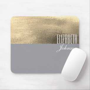 Mousepad Monograma Dourado