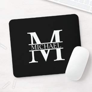 Mousepad Monograma e Nome Personalizados