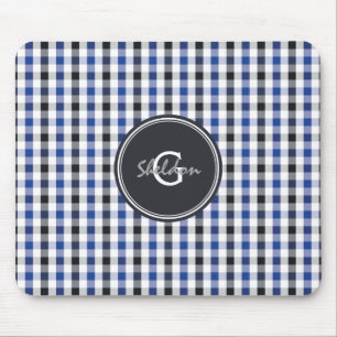 Mousepad monograma formal chique do teste padrão do guingão