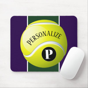 Mousepad Monograma inicial do nome do chamador de Tênis pe