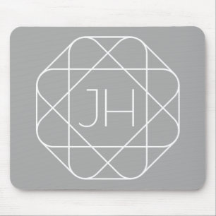 Mousepad Monograma Legal, Estilo de Logotipo Descolado Vibe