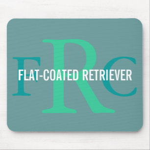 Mousepad Monograma Liso-Revestido da raça do Retriever