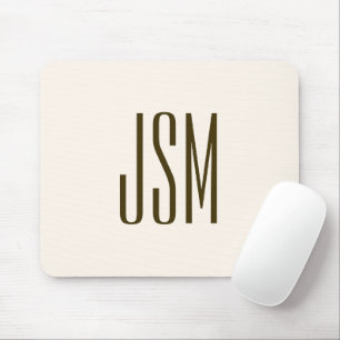 Mousepad Monograma, Marca ou nome comercial Marrom esbran