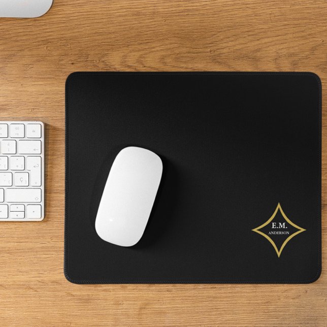 Mousepad Monograma Minimalista Moderno (Criador carregado)