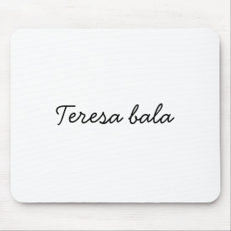 Mousepad Monograma Moderno Minimalista Elegante Branco Scri